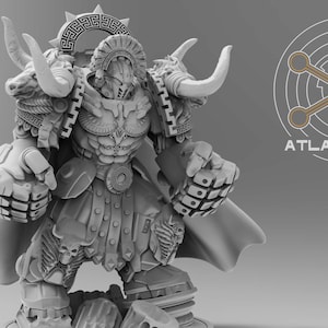 Minoan Aegis Captain | Grimdark | Sci-Fi Future | Tabletop Wargaming
