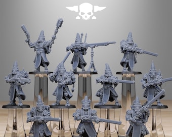 Scavenger hooded Cultists - Set of 10 | Sci-Fi Future | Tabletop Wargaming | DnD