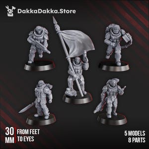 The Phaeton Lead Squad - Set of 5 | Grimdark | Sci-Fi Future | Tabletop Wargaming