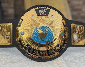 New Big Eagle Attitude Era Wrestling Championship Replica Belt – 2mm Solid Brass Metal Plates Adult Size with Original Black Leather Strap