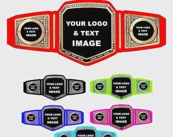 Cinturón de campeonato personalizado – Premio de lucha libre personalizado para eventos. Metal de latón macizo de 2 mm y 4 mm con correa de cuero genuino de vaca. Envío gratis.