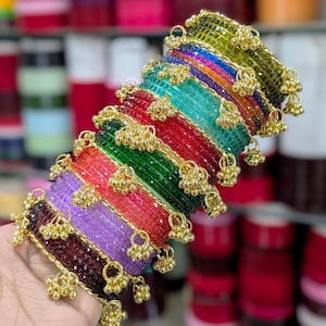 Pack of 8 variety  Bangles Bangles with glass churii - Kashmiri Bangles Trending Bangles - Gift for her - wedding gift - wedding item