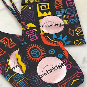 theBRIDGE African Print Passport Cover and Matching Luggage Tag Set Travel Accessory