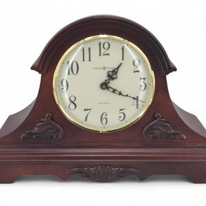 Howard Miller Sheldon Mantel Clock 635-127 Dual Chime Quartz American Cherry