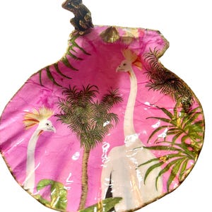 Mahjong Themed Lions Paw Shell with brass monkey