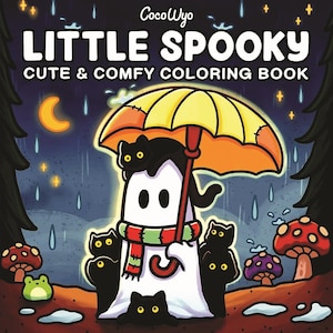 Coco Wyo Little Spooky Coloring Book, Little Spooky Colouring Pages, Coco Wyo Cute Coloring Book, Little Spooky Bold & Easy Coloring Book