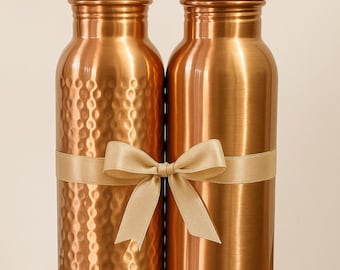 Handmade Pure Copper Water Bottle: Ayurvedic Health, Leak-Proof