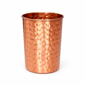Botella de agua Ayurveda 100% de cobre martillado puro de 1 litro, hecha a mano, para beber agua, jarra de cobre con beneficios para la salud. 1 Tumbler
