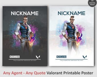 Personalized Valorant Poster: Custom Gaming Wall Art (Digital Download