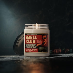Fight Club Candle, Soy Candle, Movie Lover Gift, Funny Movie Quote, Scented Candle, 9oz Candle, Birthday Gift, Perfect Home Decor
