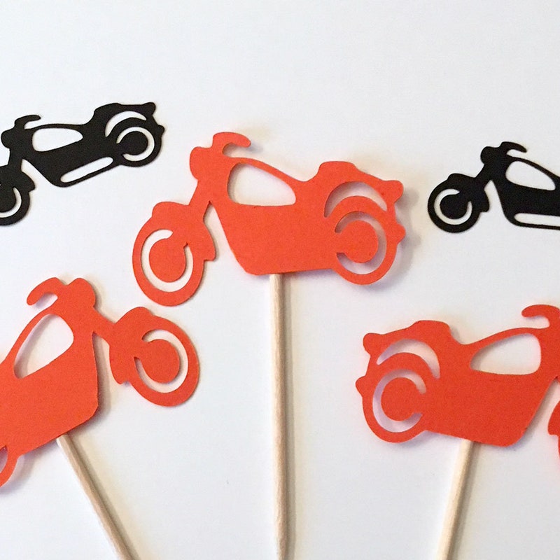 Motorcycle Cake Topper - Etsy