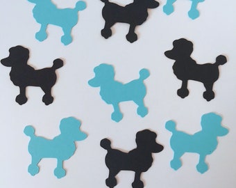 Poodle Confetti, Dog, Paris, Party Decor, Table Sprinkles, 50's Theme, Color Options, I Love Poodles