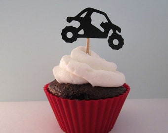 Off-Road UTV Cupcake Toppers: Mudding Party Decor (Set of 12)