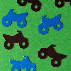 Four Wheeler Confetti: ATV Quad Die Cuts, Birthday Party Decor imagen 1