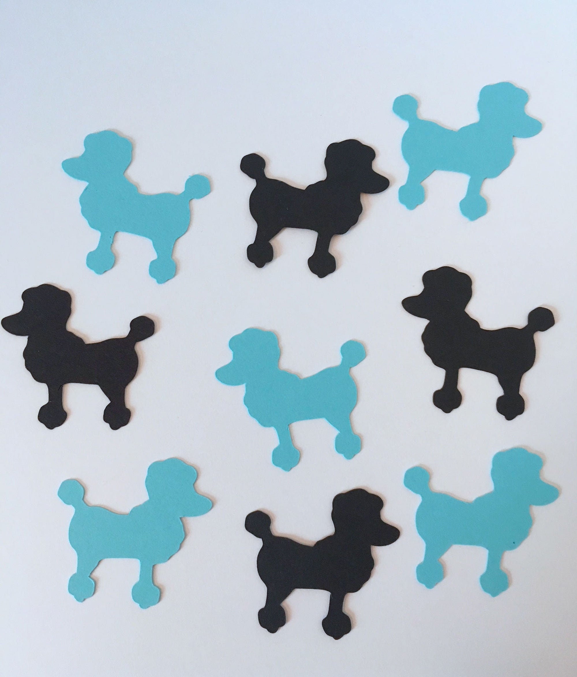 Poodle Confetti Dog Paris Party Decor Table Sprinkles 50s Theme Color Options I Love Poodles