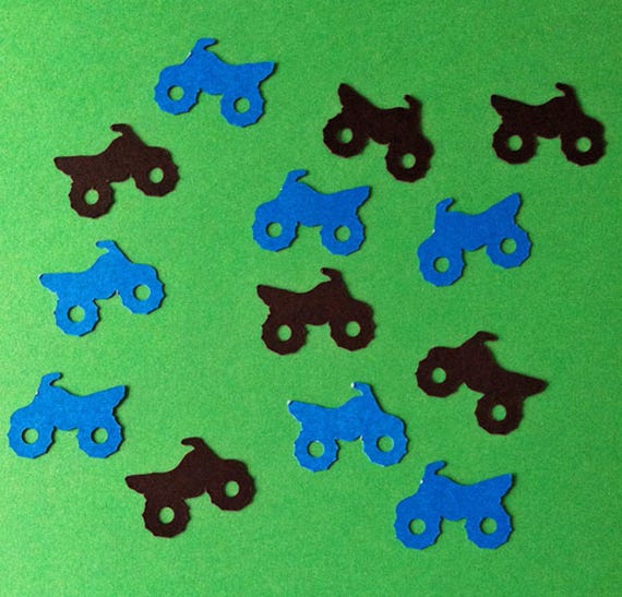 Four Wheeler Confetti: ATV Quad Die Cuts, Birthday Party Decor