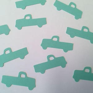 Pickup Confetti, Wedding, Baby Shower, Blue Truck Party Decor, Old Truck Table Sprinkles, Scrapbook, Card Making Color Options Bild 3