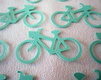 Basket Bike Bicycle Confetti Die Cut Table Sprinkles Scrapbook Card Making Party Decor, Color Options
