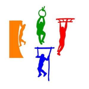 Obstacle Course Warrior Die Cuts: Extreme Sport Party Decor