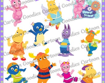 Backyardigans Clipart Bundle: Cartoon JPG PNG PDF Digital Files
