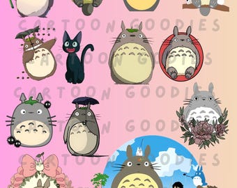Totoro Bundle Files PNG PDF JPG (Digital Download)