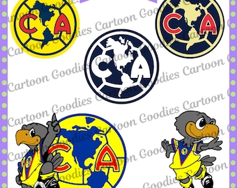 Club America Aguilas Logo Bundle – Liga Mexico Designs (Digital Download)