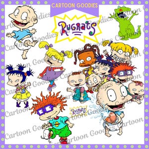 Rugrats Cartoon JPG PNG PDF Cartoon Digital File Bundle . Instant Download.  clipart