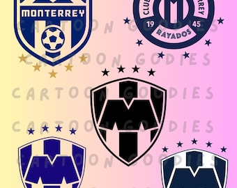 Monterrey Logo Bundle, Liga Mexico (Digital Download)