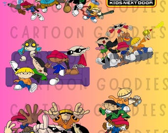 Codename Kids Next Door PNG JPG PDF  Cartoon Digital File Bundle . Instant Download. Clipart