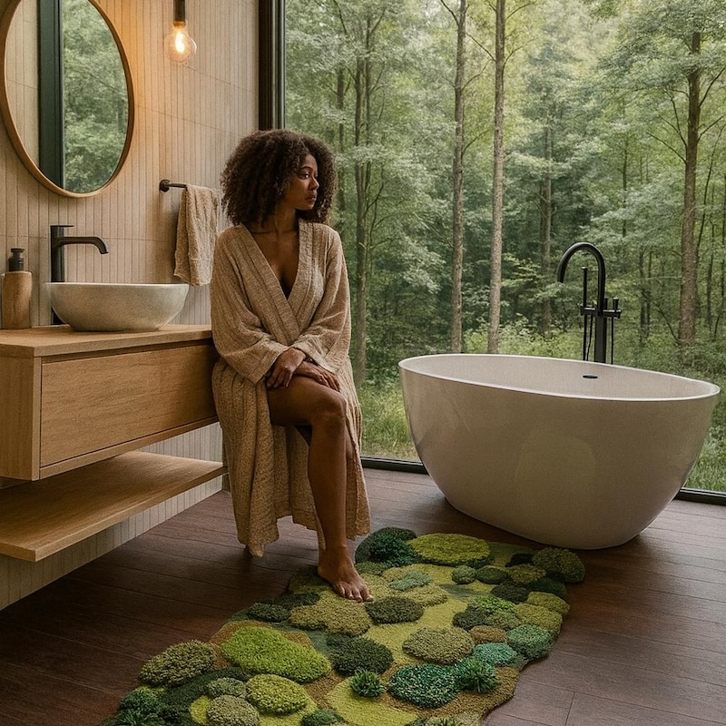 Moss Bath Mat - Etsy