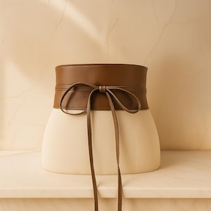 Wide Vegan Leather Corset Belt Black Waist Accessory for Women Eco Friendly Plus Size Waist Cincher Statement Wide Fashion Belt Outfit Look