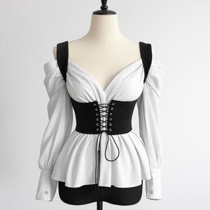 Cottagecore Corset Top | Brown Bustier | Folk Style | Medieval Renaissance Romantic | Dark Academia Lace-Up Bodice | Cottage Outfit