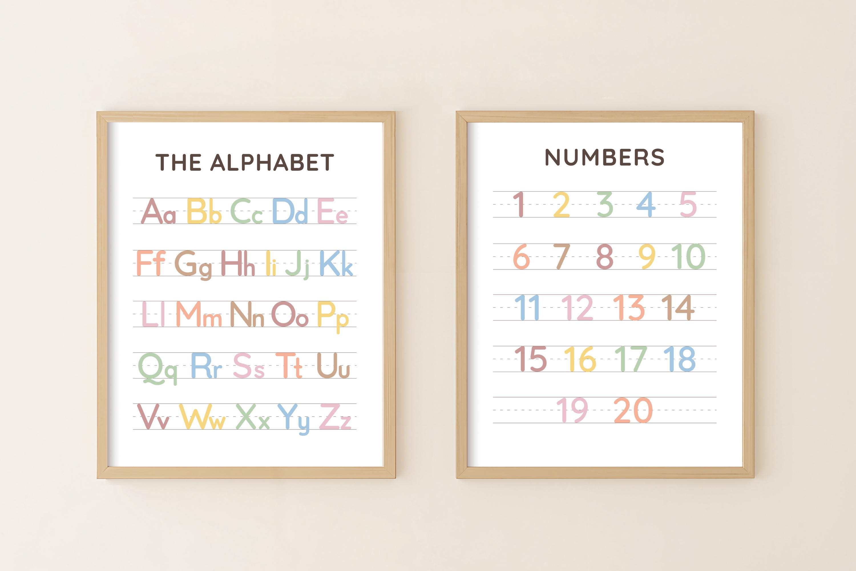 Set of 12 Educational Printable Posters, Homeschool Preschool Learning ...