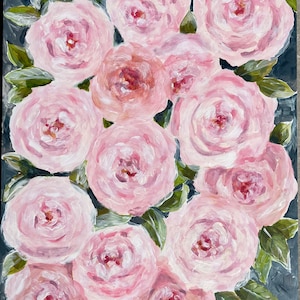 Originalgemälde Sommerromanze Rosen