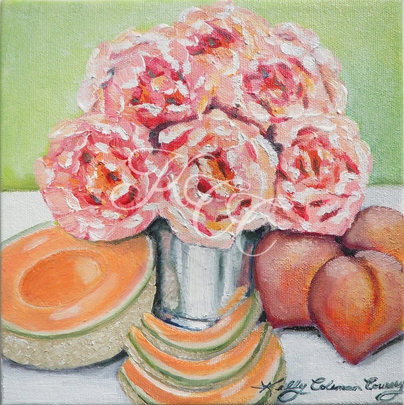 Original Oil Painting - "Just Peachy"