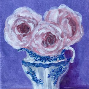 Rosas rosadas en jarra