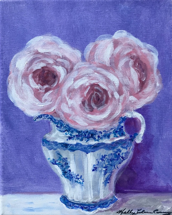 Pink Roses in Pitcher