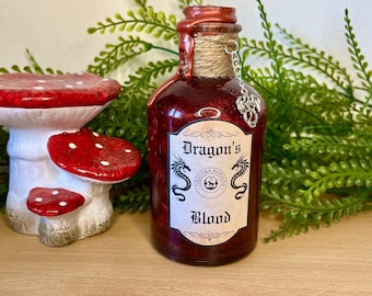 Dragon's Blood | Magic potion bottle | Medieval fantasy | Color changing