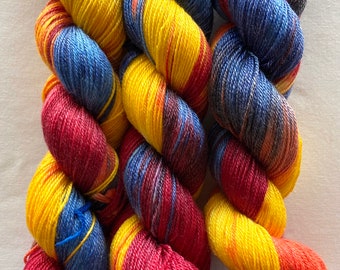 Superwash Merino/Tencel Yarn Hand Dyed (ACC26)