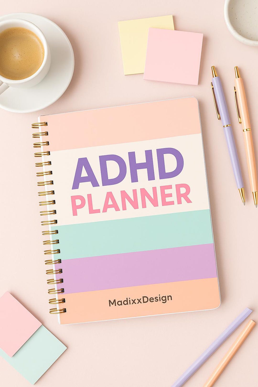 ADHD Planner Printable | Focus Organizer for Adults & Teens | A4 and US ...