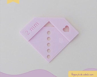 Binding template - Hairline and eyelet binding - STL file for 3D printing