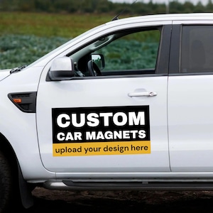 Custom Car Magnet – Personalized Vehicle Magnet, Durable, High-Quality, Weather-Resistant, Outdoor Ready