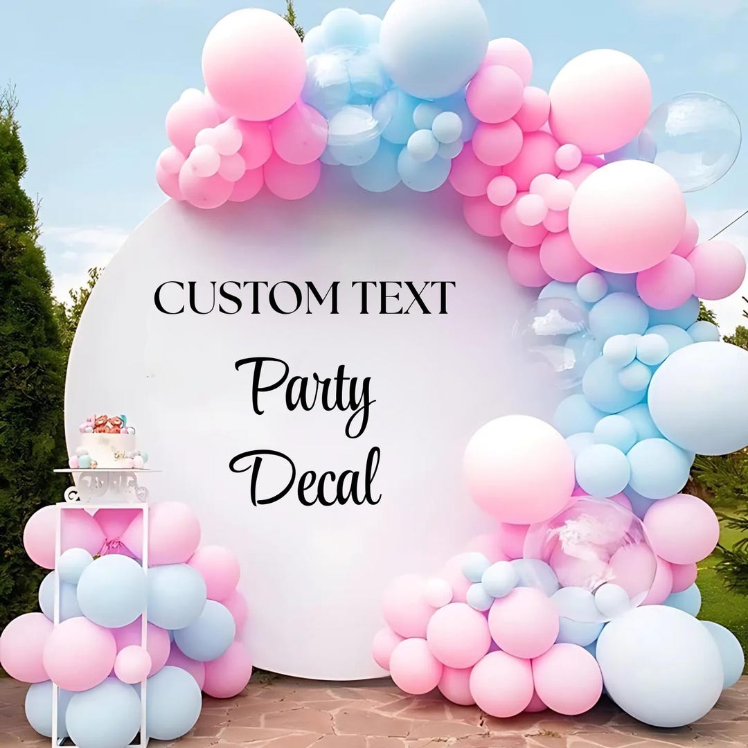 Party Backdrop Sticker Custom Vinyl Backdrop Decal: Personalized Party & Wedding Decor - Etsy
