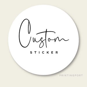 Stickers personnalisés en vrac, Stickers vinyles personnalisés, Toutes formes, parfaits pour les entreprises, Commerces de restauration rapide, Paquet d&#39;autocollants, Résistant à l&#39;eau/aux intempéries