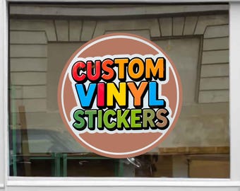 Premium Custom Vinyl Stickers – Window Decal, Personalized logo signs, Custom Window Decal, Business Door Decal, Logo Signs, Window Decals