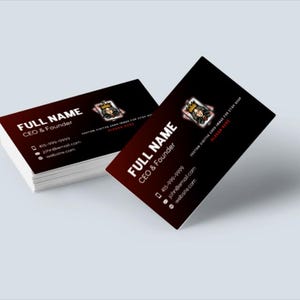 Tarjetas de visita personalizadas: tarjetas de presentación personalizadas para profesionales / Impresión y diseño premium