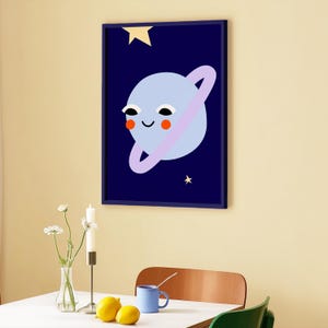 Happy Little Planet Print: Cosmo Bold Nursery Wall Art (Digital Download) image 9