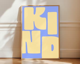 優しさをテーマにしたウォールアート、心温まるタイポグラフィの引用句プリント、モダンな寝室やオフィスの装飾（デジタルダウンロード）