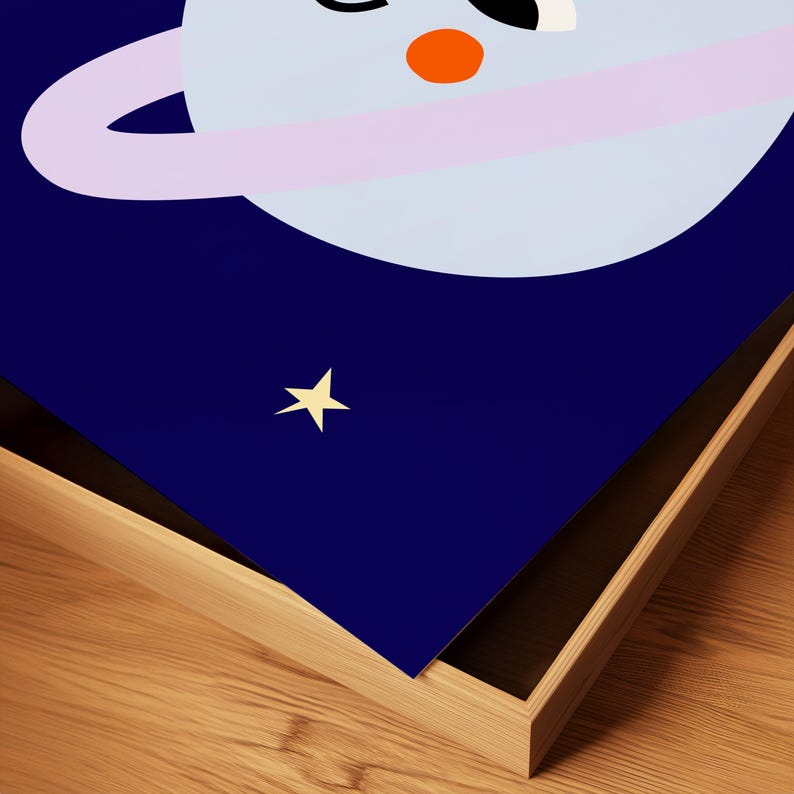Happy Little Planet Print: Cosmo Bold Nursery Wall Art (Digital Download) image 11