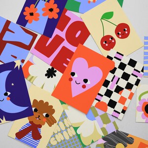 Happy Little Planet Print: Cosmo Bold Nursery Wall Art (Digital Download) image 12